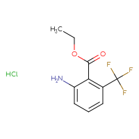 Chemical structure of ethyl 2-amino-6-(trifluoromethyl)benzoate hydrochloride - CSSB20963525645