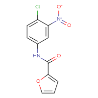 Chemical structure of N-(4-chloro-3-nitrophenyl)furan-2-carboxamide - CSSB00000595909