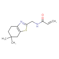 Chemical structure of N-[(6,6-dimethyl-4,5,6,7-tetrahydro-1,3-benzothiazol-2-yl)methyl]prop-2-enamide - CSSB00159271593