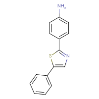 Chemical structure of 4-(5-phenyl-1,3-thiazol-2-yl)aniline - CSSB00000469939
