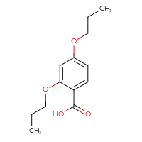 Chemical structure of 2,4-dipropoxybenzoic acid - CSSB00000342241