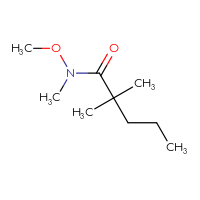 Chemical structure of N-methoxy-N,2,2-trimethylpentanamide - CSSB00103284008