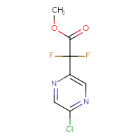 Chemical structure of methyl 2-(5-chloropyrazin-2-yl)-2,2-difluoroacetate - CSSB00021094723