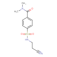 Chemical structure of 4-[(2-cyanoethyl)sulfamoyl]-N,N-dimethylbenzamide - CSSB00104021598