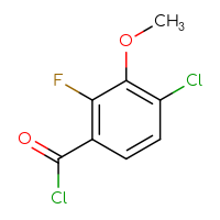Chemical structure of 4-chloro-2-fluoro-3-methoxybenzoyl chloride - CSSB00010116255