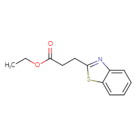 Chemical structure of ethyl 3-(1,3-benzothiazol-2-yl)propanoate - CSSB00000170623