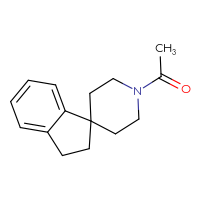 Chemical structure of 1-{2,3-dihydrospiro[indene-1,4'-piperidin]-1'-yl}ethan-1-one - CSSB06965897903