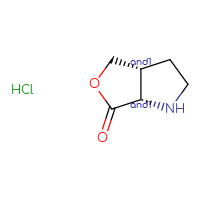 Chemical structure of rac-(3aR,6aS)-hexahydro-1H-furo[3,4-b]pyrrol-6-one hydrochloride - CSSB00160469045