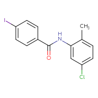 Chemical structure of N-(5-chloro-2-methylphenyl)-4-iodobenzamide - CSSB00000579314