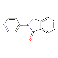 Chemical structure of 2-(pyridin-4-yl)-2,3-dihydro-1H-isoindol-1-one - CSSB00010080420