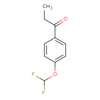 Chemical structure of 1-[4-(difluoromethoxy)phenyl]propan-1-one - CSSB00000179072