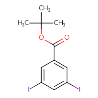 Chemical structure of tert-butyl 3,5-diiodobenzoate - CSSB06358888589