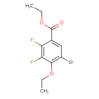 Chemical structure of ethyl 5-bromo-4-ethoxy-2,3-difluorobenzoate - CSSB03221181964