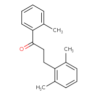 Chemical structure of 3-(2,6-dimethylphenyl)-1-(2-methylphenyl)propan-1-one - CSSB00020571485