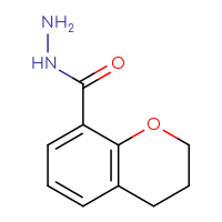 Chemical structure of 3,4-dihydro-2H-1-benzopyran-8-carbohydrazide - CSSB07139531973