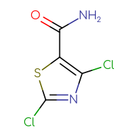 Chemical structure of dichloro-1,3-thiazole-5-carboxamide - CSSB00010369115