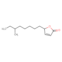 Chemical structure of 5-(6-methyloctyl)-2,5-dihydrofuran-2-one - CSSB00160490329