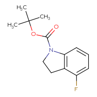 Chemical structure of tert-butyl 4-fluoro-2,3-dihydro-1H-indole-1-carboxylate - CSSB00010172417
