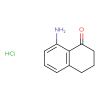 Chemical structure of 8-amino-1,2,3,4-tetrahydronaphthalen-1-one hydrochloride - CSSB00025705134