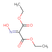 Chemical structure of 1,3-diethyl 2-(hydroxyimino)propanedioate - CSSB00000073087