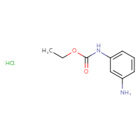 Chemical structure of ethyl N-(3-aminophenyl)carbamate hydrochloride - CSSB00015183220
