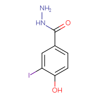 Chemical structure of 4-hydroxy-3-iodobenzohydrazide - CSSB00000049854