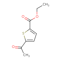Chemical structure of ethyl 5-acetylthiophene-2-carboxylate - CSSB00000030602
