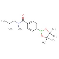 Chemical structure of N-methyl-N-(2-methylprop-2-en-1-yl)-4-(4,4,5,5-tetramethyl-1,3,2-dioxaborolan-2-yl)benzamide - CSSB02522297763