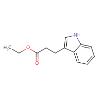 Chemical structure of ethyl 3-(1H-indol-3-yl)propanoate - CSSB00000170732