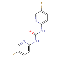 Chemical structure of 1,3-bis(5-fluoropyridin-2-yl)urea - CSSB00138413822