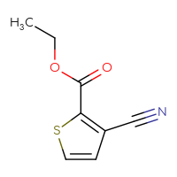 Chemical structure of ethyl 3-cyanothiophene-2-carboxylate - CSSB00015629816