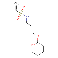 Chemical structure of N-[3-(oxan-2-yloxy)propyl]ethene-1-sulfonamide - CSMB21332053775
