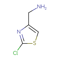 Chemical structure of 1-(2-chloro-1,3-thiazol-4-yl)methanamine - CSSB00010589897