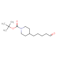 Chemical structure of tert-butyl 4-(5-oxopentyl)piperidine-1-carboxylate - CSSB00137812276