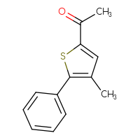 Chemical structure of 1-(4-methyl-5-phenylthiophen-2-yl)ethan-1-one - CSSB00121736241