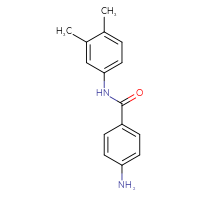 Chemical structure of 4-amino-N-(3,4-dimethylphenyl)benzamide - CSSB00000612878