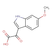 Chemical structure of 2-(6-methoxy-1H-indol-3-yl)-2-oxoacetic acid - CSSB00010242790