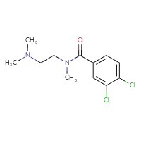 Chemical structure of 3,4-dichloro-N-[2-(dimethylamino)ethyl]-N-methylbenzamide - CSSB00103392361