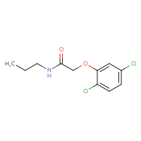 Chemical structure of 2-(2,5-dichlorophenoxy)-N-propylacetamide - CSSB00000246866
