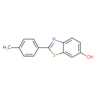 Chemical structure of 2-(4-methylphenyl)-1,3-benzothiazol-6-ol - CSSB00160497321