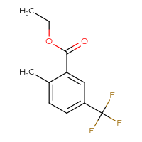 Chemical structure of ethyl 2-methyl-5-(trifluoromethyl)benzoate - CSSB00010189716