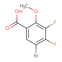 Chemical structure of 5-bromo-3,4-difluoro-2-methoxybenzoic acid - CSSB00020848123