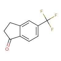 Chemical structure of 5-(trifluoromethyl)-2,3-dihydro-1H-inden-1-one - CSSB00000068754