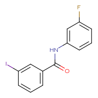 Chemical structure of N-(3-fluorophenyl)-3-iodobenzamide - CSSB00000249944