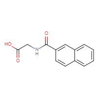 Chemical structure of 2-[(naphthalen-2-yl)formamido]acetic acid - CSSB00000261176