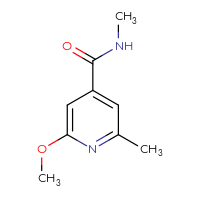 Chemical structure of 2-methoxy-N,6-dimethylpyridine-4-carboxamide - CSSB00015223354
