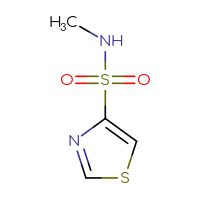 Chemical structure of N-methyl-1,3-thiazole-4-sulfonamide - CSSB00103285739