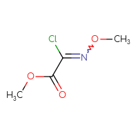 Chemical structure of methyl 2-chloro-2-(methoxyimino)acetate - CSSB00134751724