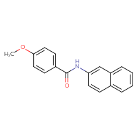 Chemical structure of 4-methoxy-N-(naphthalen-2-yl)benzamide - CSSB00046203262
