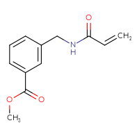 Chemical structure of methyl 3-[(prop-2-enamido)methyl]benzoate - CSSB00135417155